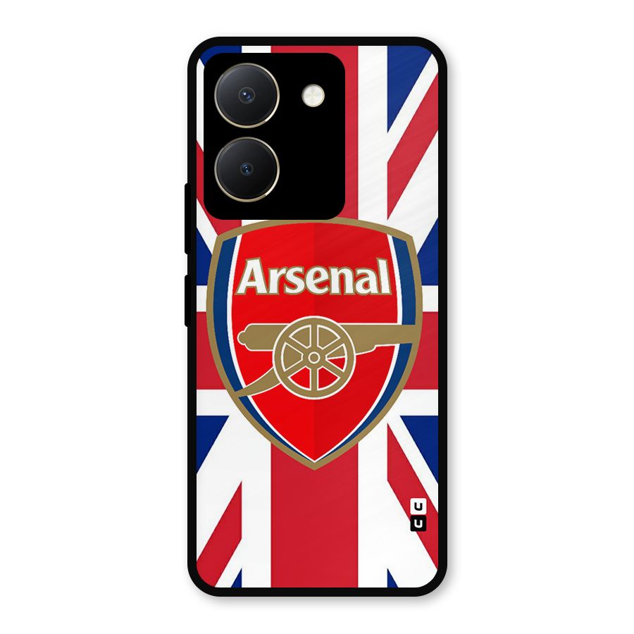 Arsenal Flag Metal Back Case for Vivo Y36