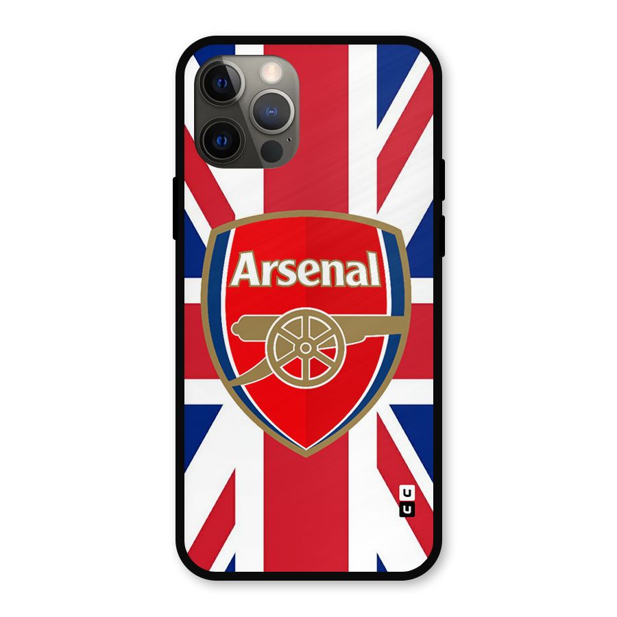 Arsenal Flag Metal Back Case for iPhone 12 Pro