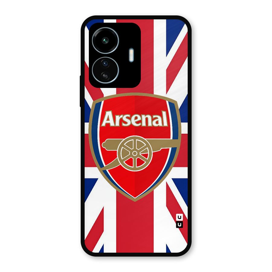 Arsenal Flag Metal Back Case for vivo iQOO Z6 Lite 5G