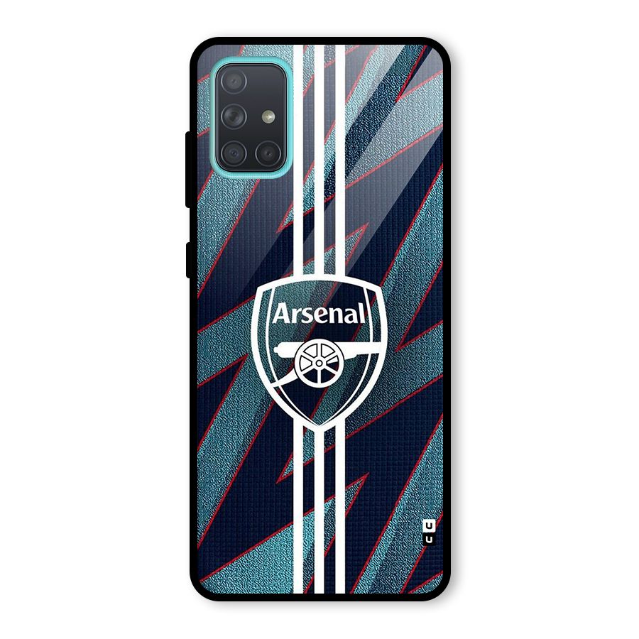Arsenal Football Club Glass Back Case for Galaxy A71