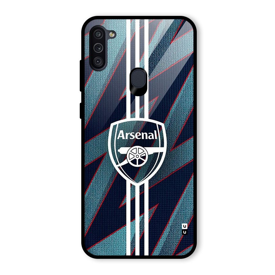 Arsenal Football Club Glass Back Case for Galaxy M11