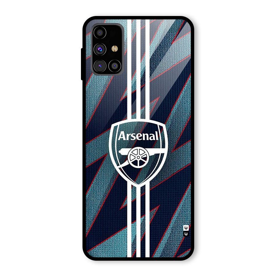 Arsenal Football Club Glass Back Case for Galaxy M31s