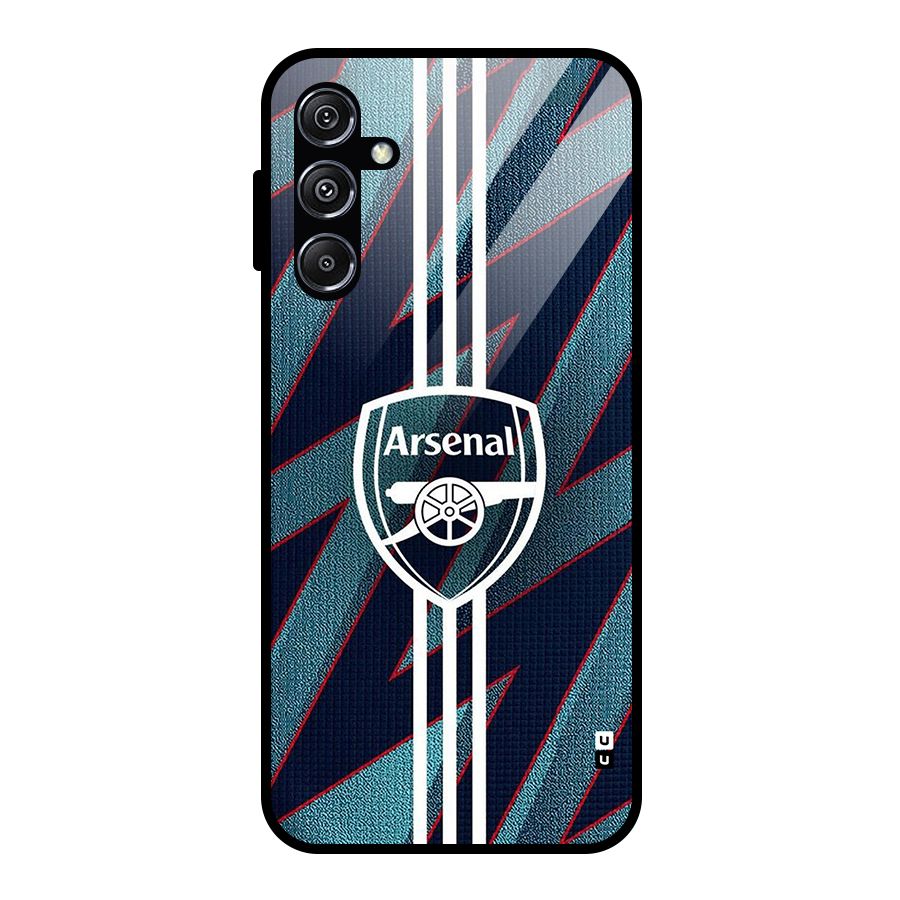 Arsenal Football Club Glass Back Case for Galaxy M34 5G