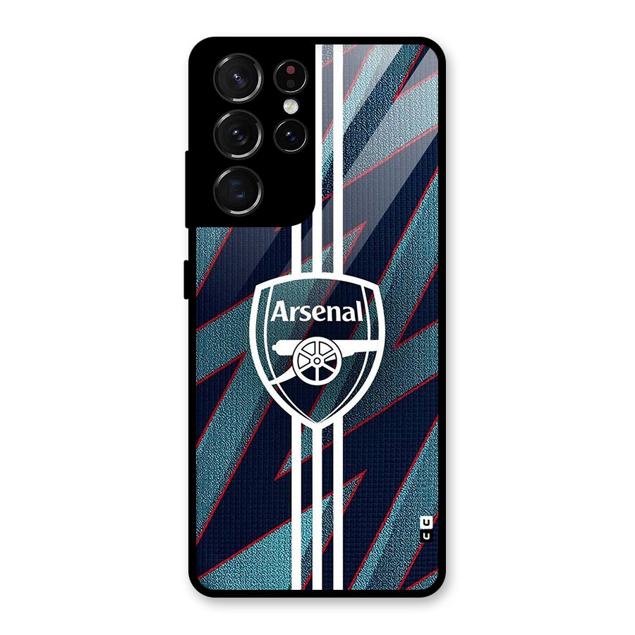 Arsenal Football Club Glass Back Case for Galaxy S21 Ultra 5G