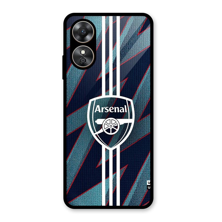 Arsenal Football Club Glass Back Case for Oppo A17