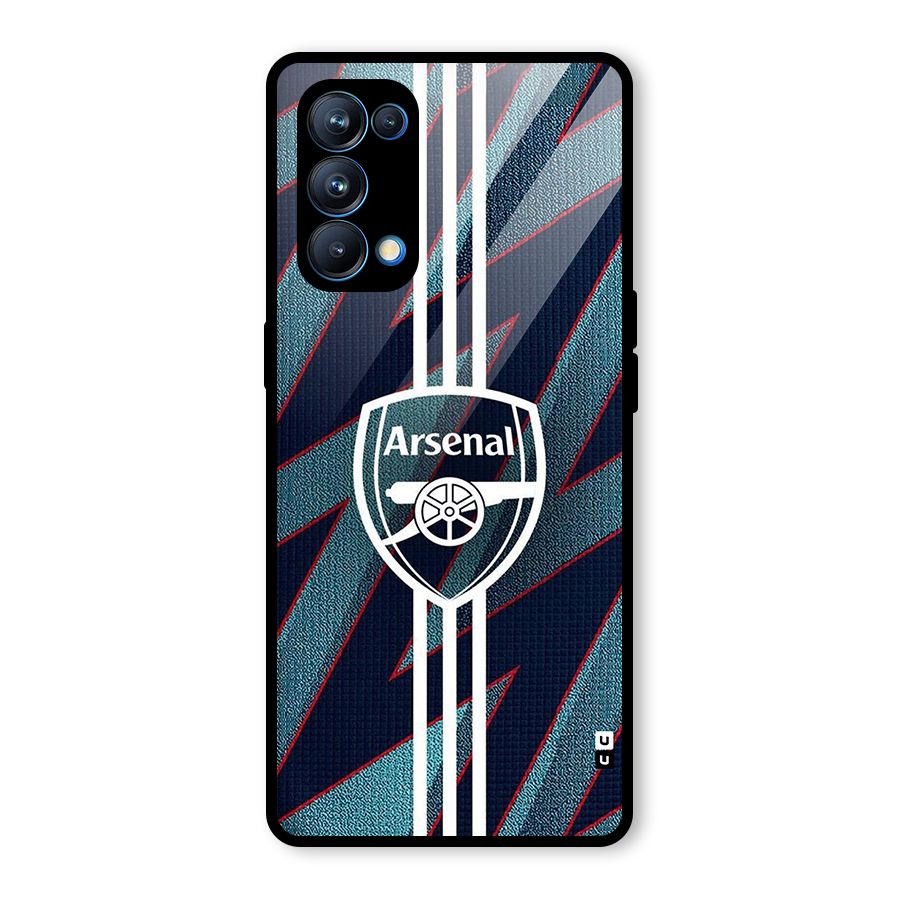 Arsenal Football Club Glass Back Case for Oppo Reno5 Pro 5G
