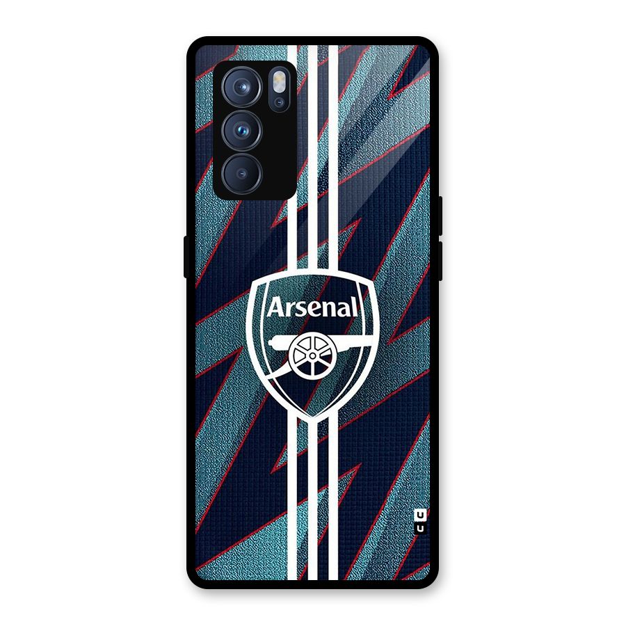 Arsenal Football Club Glass Back Case for Oppo Reno6 Pro 5G