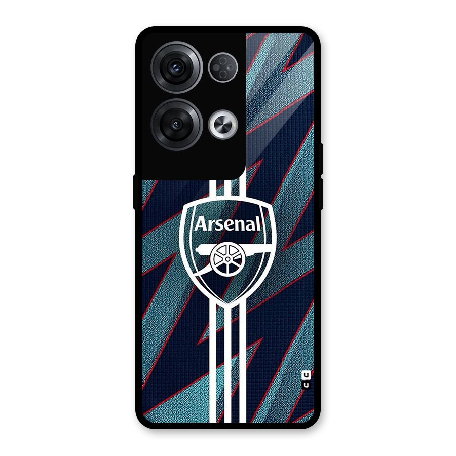 Arsenal Football Club Glass Back Case for Oppo Reno8 Pro 5G