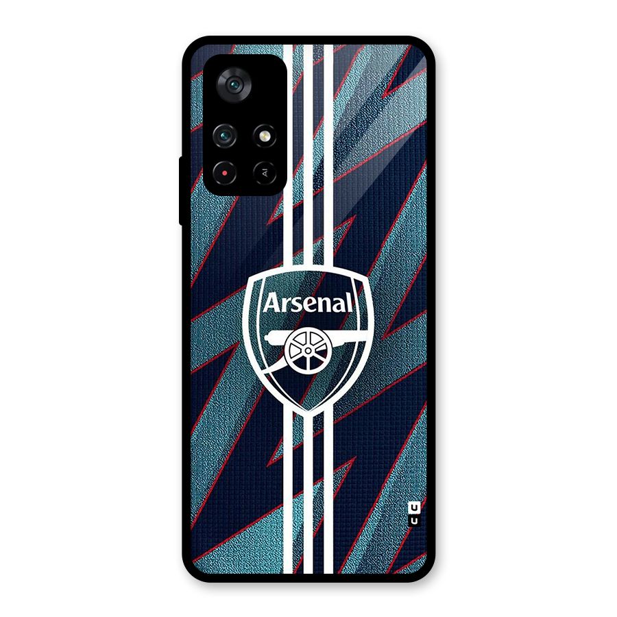 Arsenal Football Club Glass Back Case for Poco M4 Pro 5G