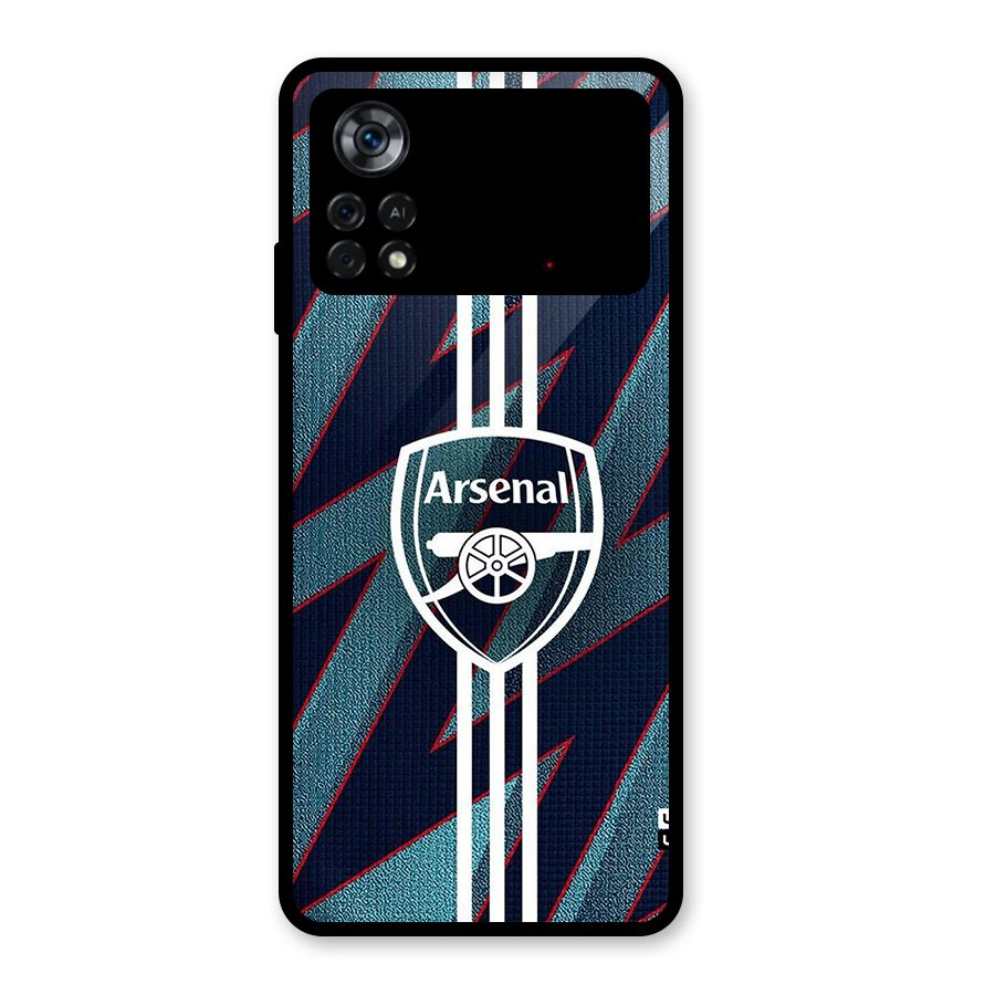 Arsenal Football Club Glass Back Case for Poco X4 Pro 5G