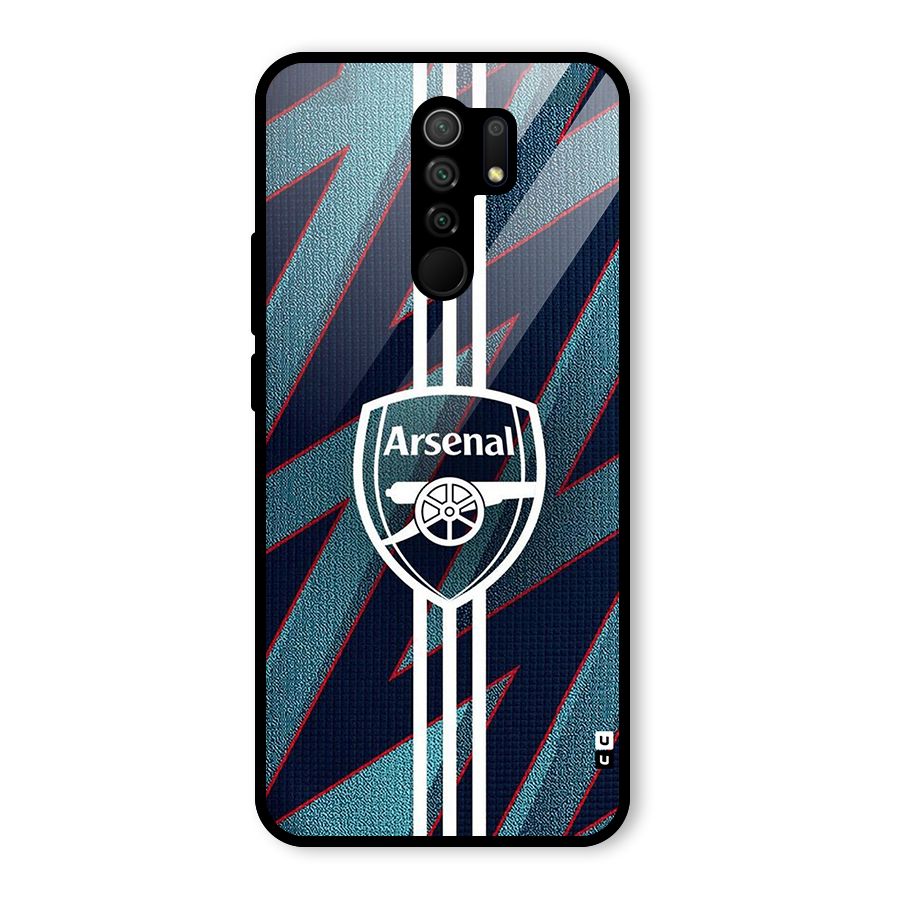 Arsenal Football Club Glass Back Case for Redmi 9 Prime