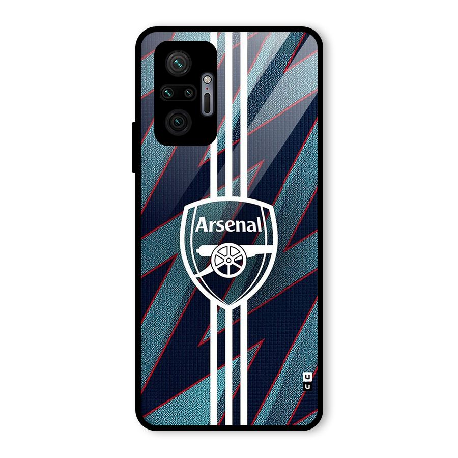 Arsenal Football Club Glass Back Case for Redmi Note 10 Pro