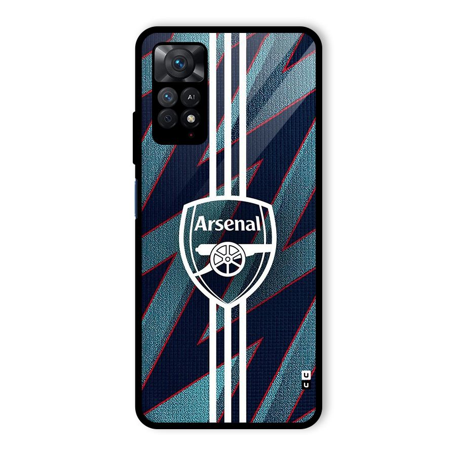 Arsenal Football Club Glass Back Case for Redmi Note 11 Pro