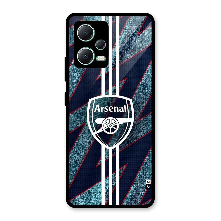 Arsenal Football Club Glass Back Case for Redmi Note 12 5G