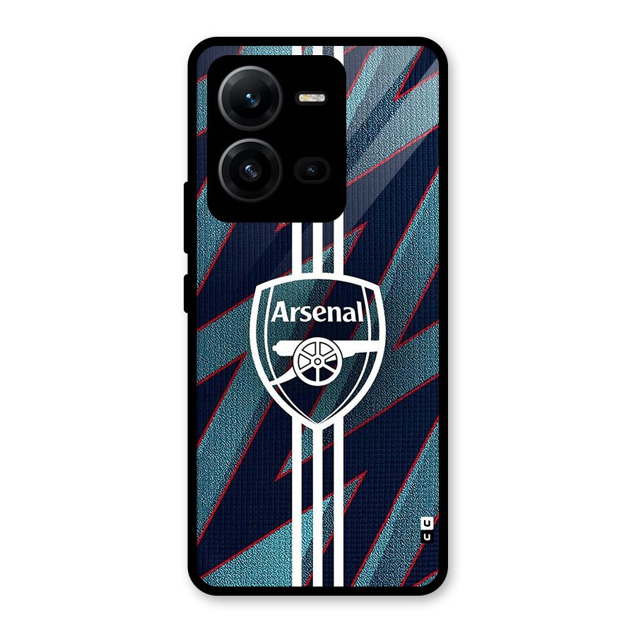Arsenal Football Club Glass Back Case for Vivo V25