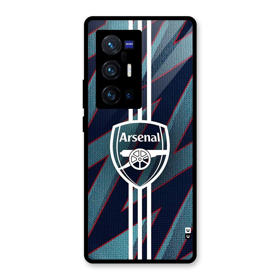 Arsenal Football Club Glass Back Case for Vivo X70 Pro Plus