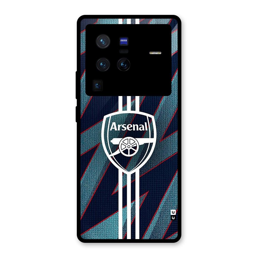 Arsenal Football Club Glass Back Case for Vivo X80 Pro