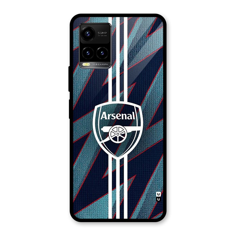 Arsenal Football Club Glass Back Case for Vivo Y33s