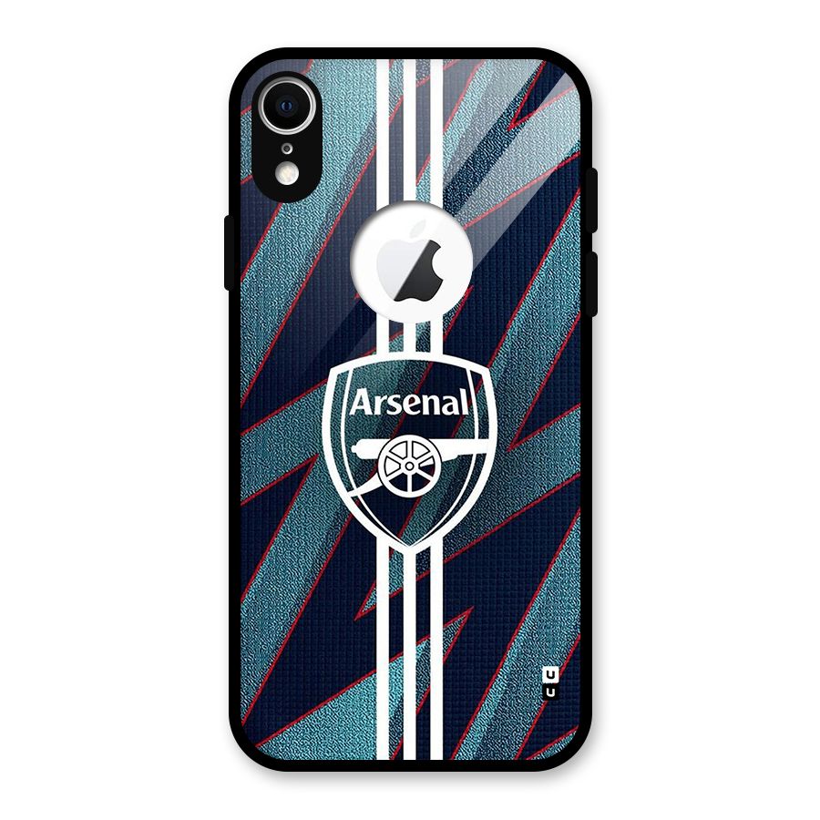 Arsenal Football Club Glass Back Case for iPhone XR Logo Cut