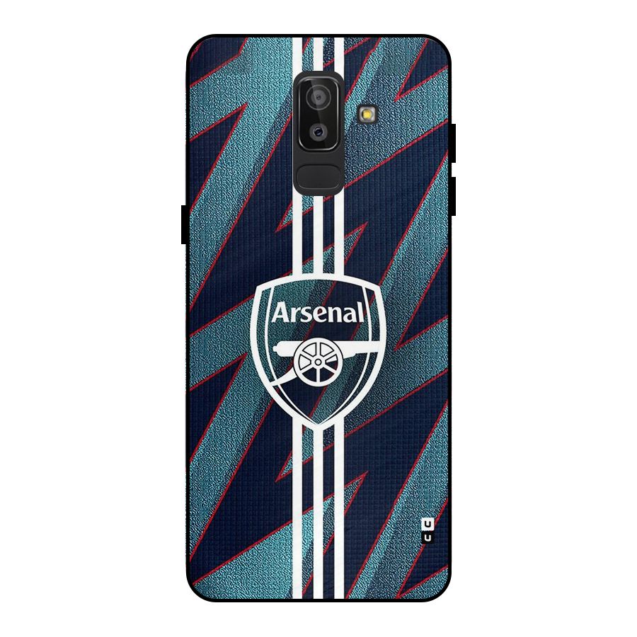 Arsenal Football Club Metal Back Case for Galaxy J8