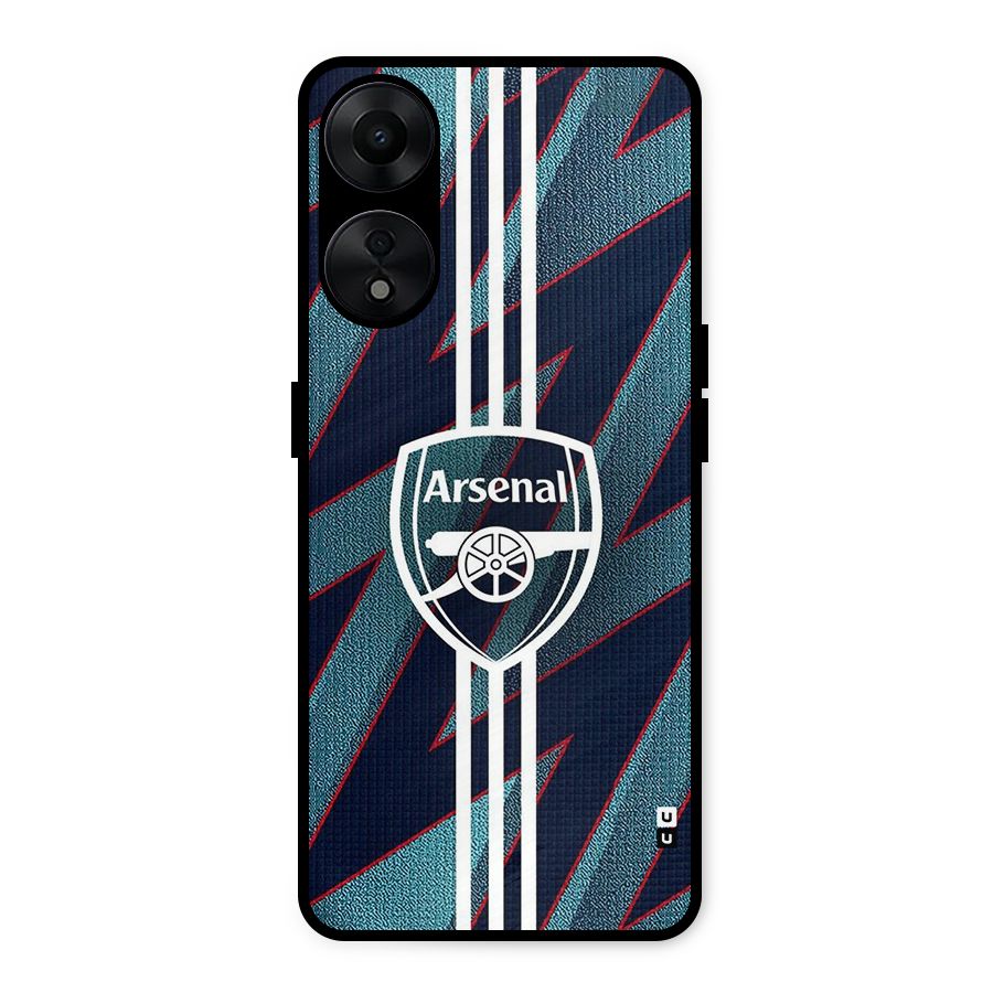 Arsenal Football Club Metal Back Case for Oppo A78 5G