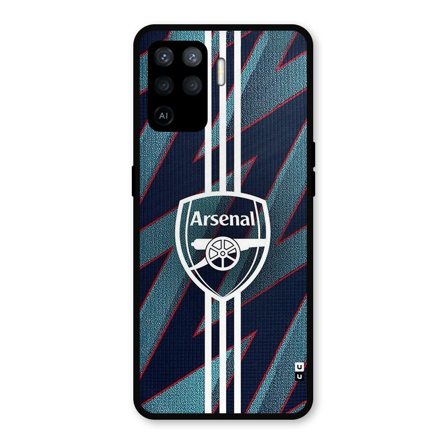 Arsenal Football Club Metal Back Case for Oppo F19 Pro