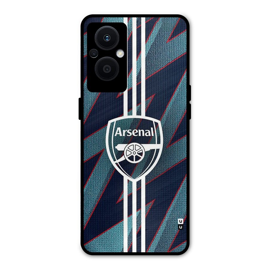 Arsenal Football Club Metal Back Case for Oppo F21 Pro 5G