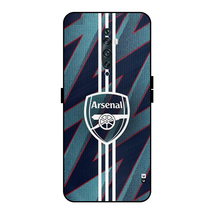 Arsenal Football Club Metal Back Case for Oppo Reno2 Z