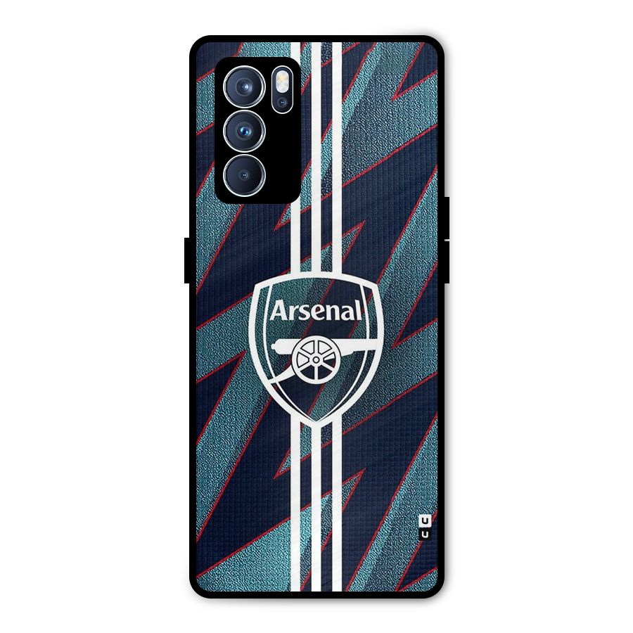 Arsenal Football Club Metal Back Case for Oppo Reno6 Pro 5G