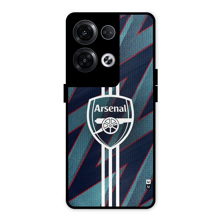 Arsenal Football Club Metal Back Case for Oppo Reno8 Pro 5G