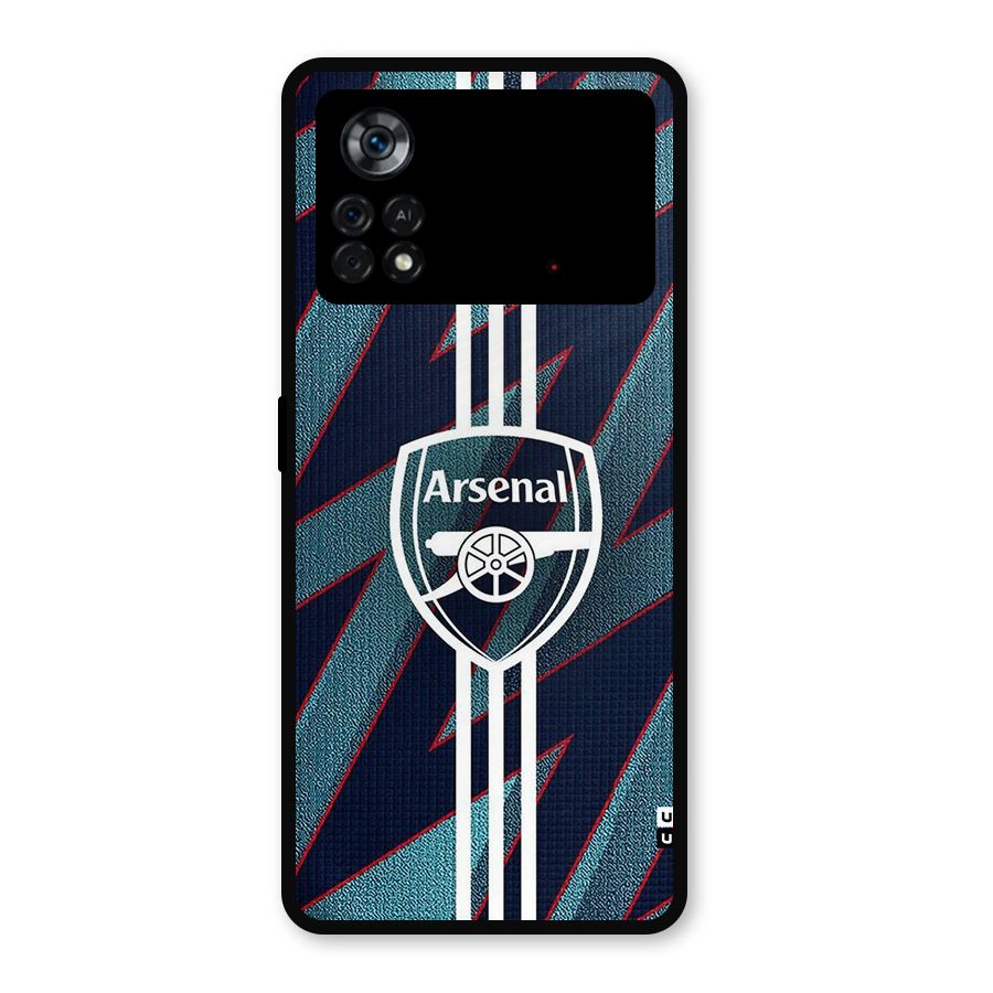 Arsenal Football Club Metal Back Case for Poco X4 Pro 5G