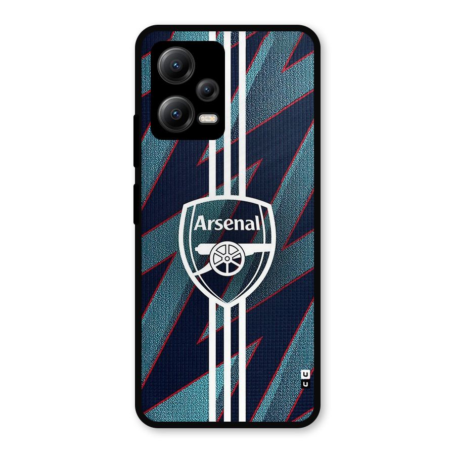 Arsenal Football Club Metal Back Case for Redmi Note 12 5G