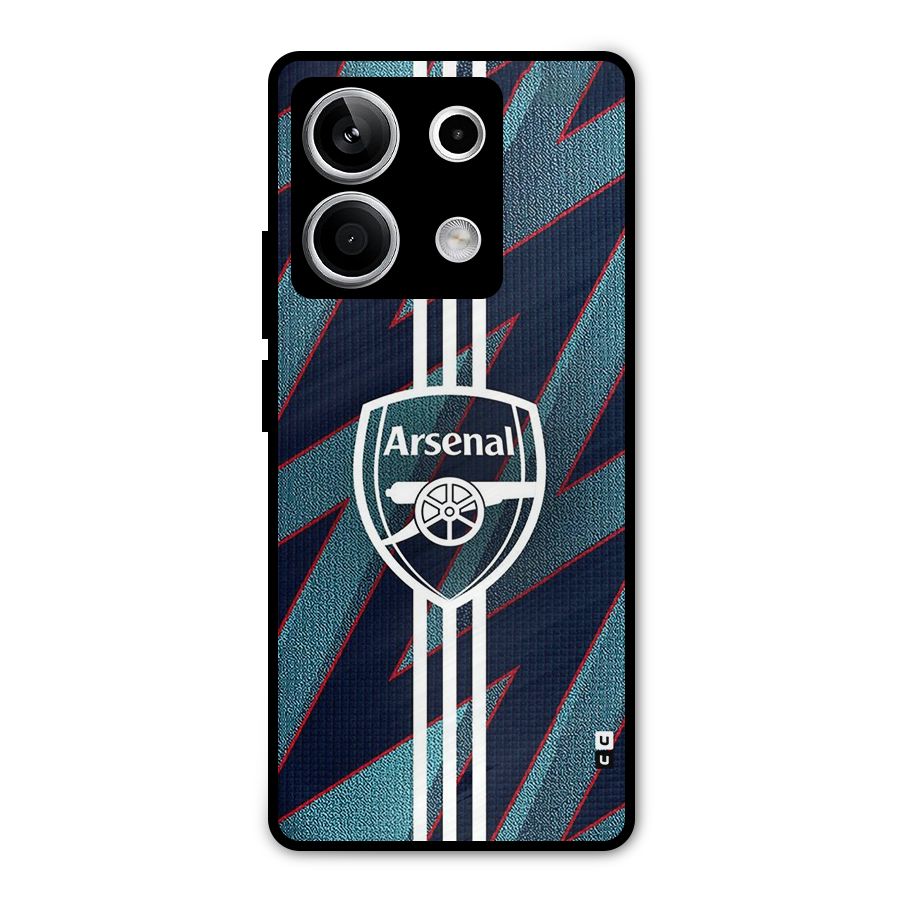 Arsenal Football Club Metal Back Case for Redmi Note 13 5G