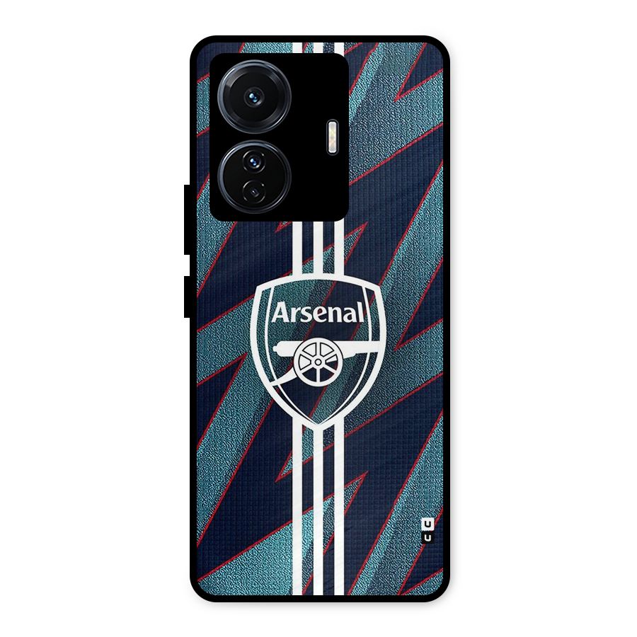 Arsenal Football Club Metal Back Case for Vivo T1 Pro