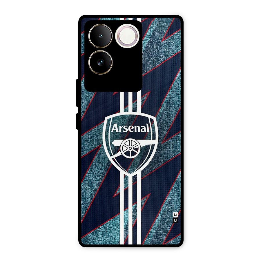 Arsenal Football Club Metal Back Case for Vivo T2 Pro