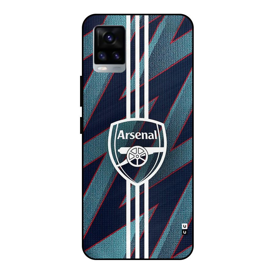 Arsenal Football Club Metal Back Case for Vivo V20 2021