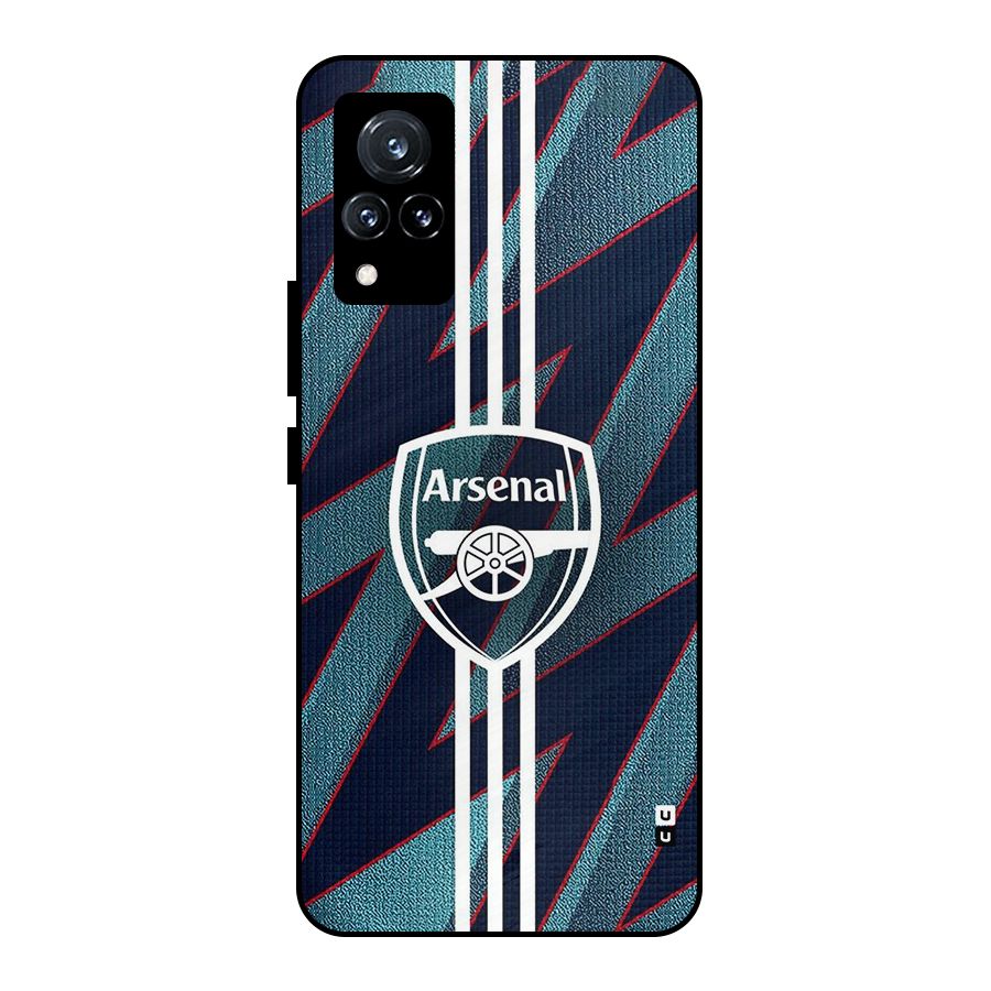 Arsenal Football Club Metal Back Case for Vivo V21 5G