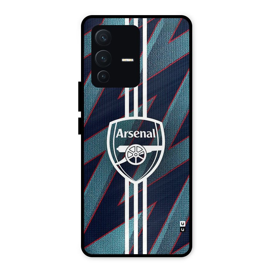 Arsenal Football Club Metal Back Case for Vivo V23 5G
