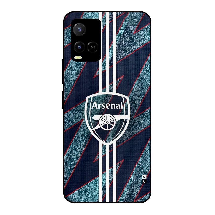 Arsenal Football Club Metal Back Case for Vivo Y21G
