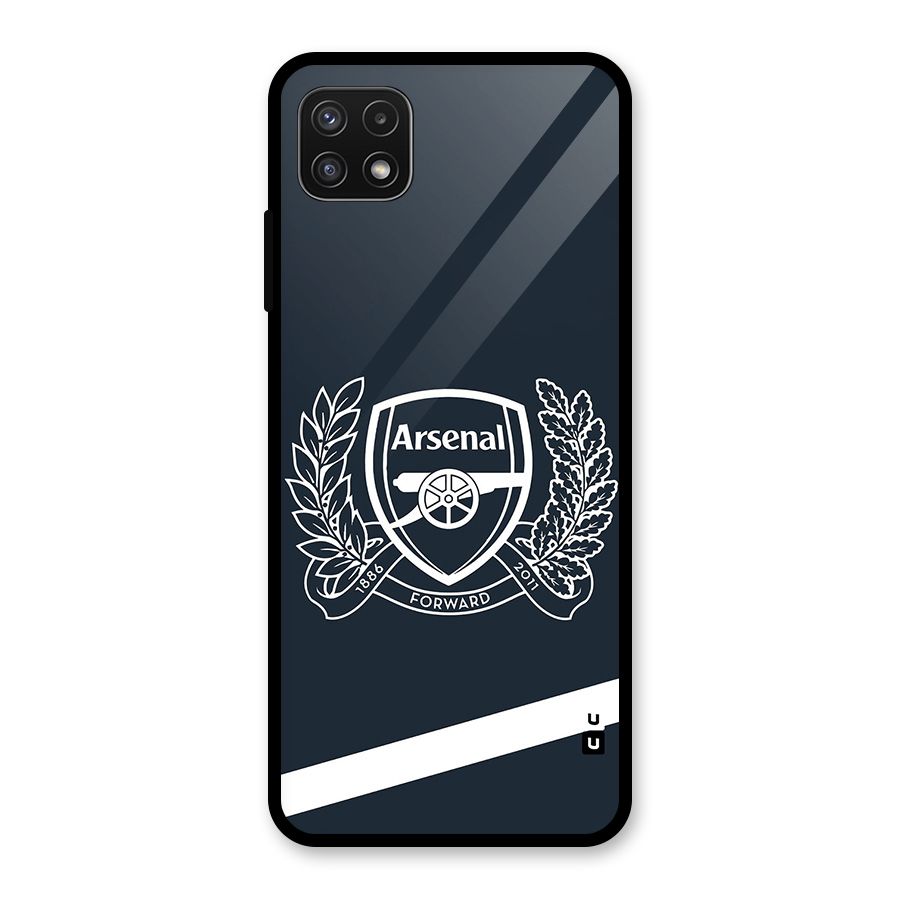 Arsenal Forward Glass Back Case for Galaxy A22 5G