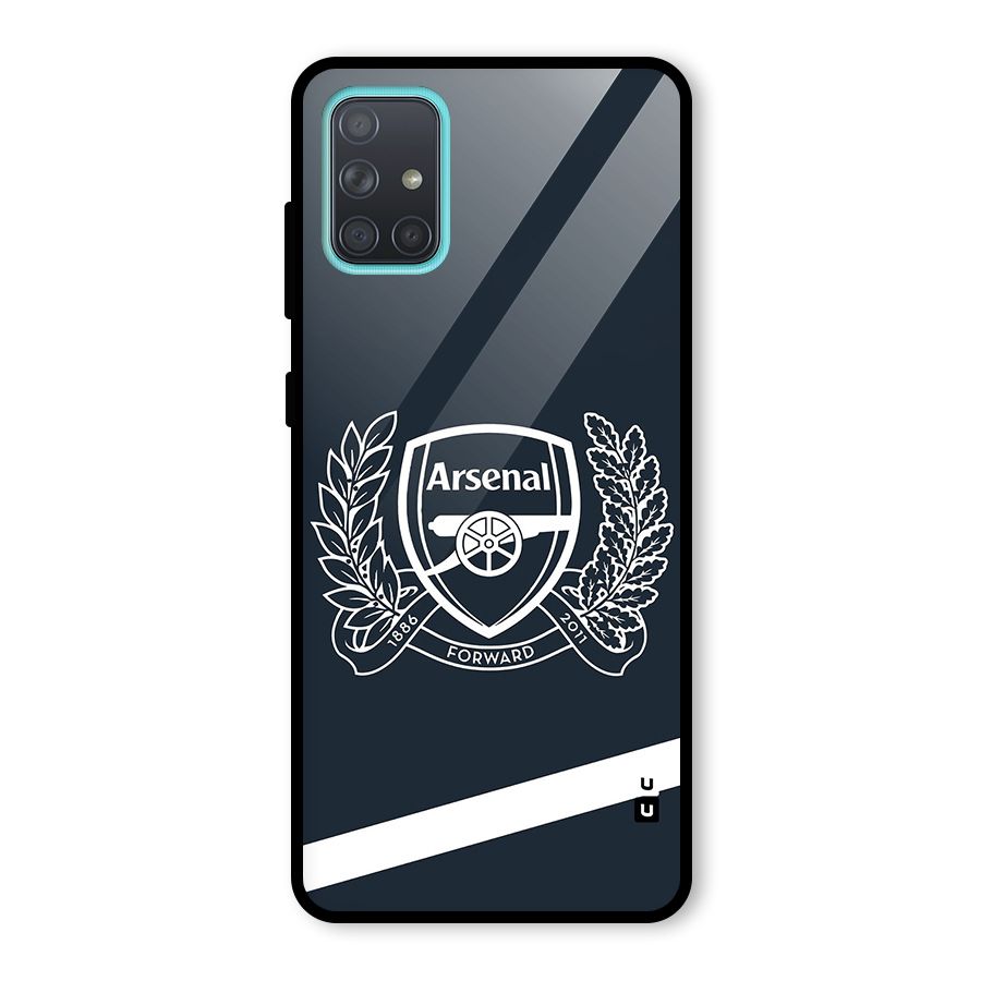 Arsenal Forward Glass Back Case for Galaxy A71