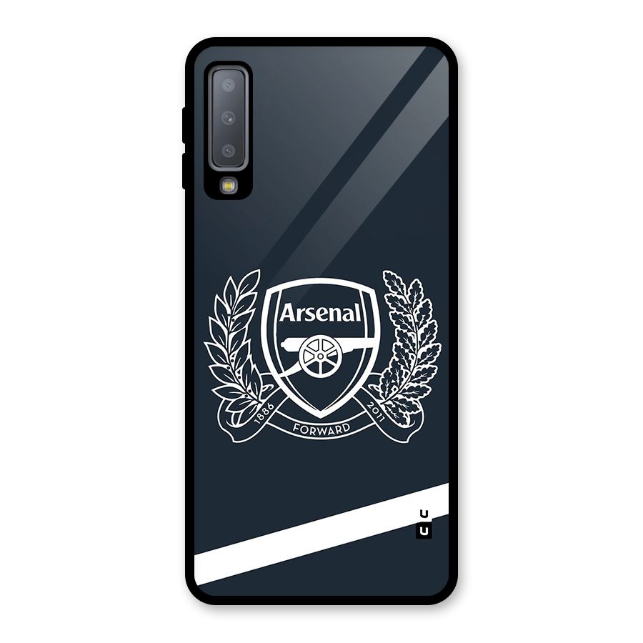 Arsenal Forward Glass Back Case for Galaxy A7 (2018)