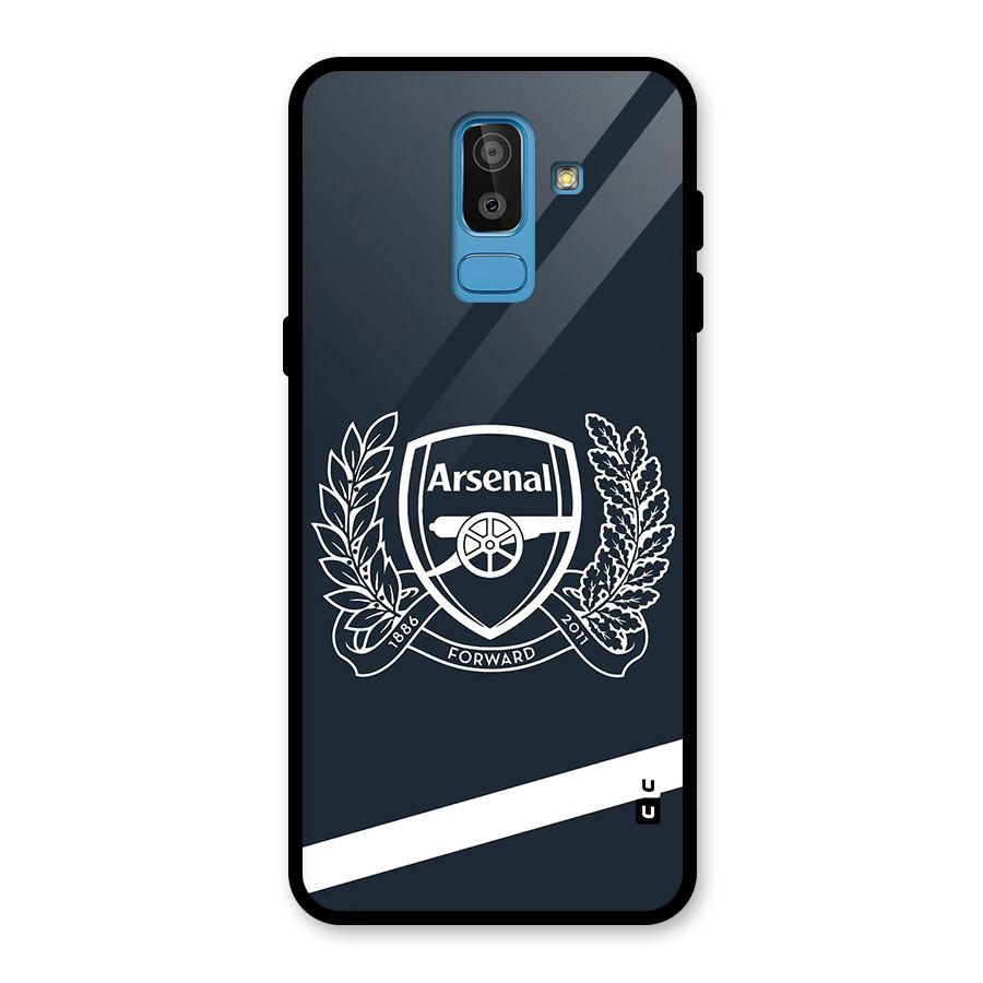 Arsenal Forward Glass Back Case for Galaxy J8