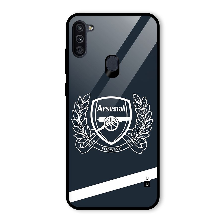 Arsenal Forward Glass Back Case for Galaxy M11