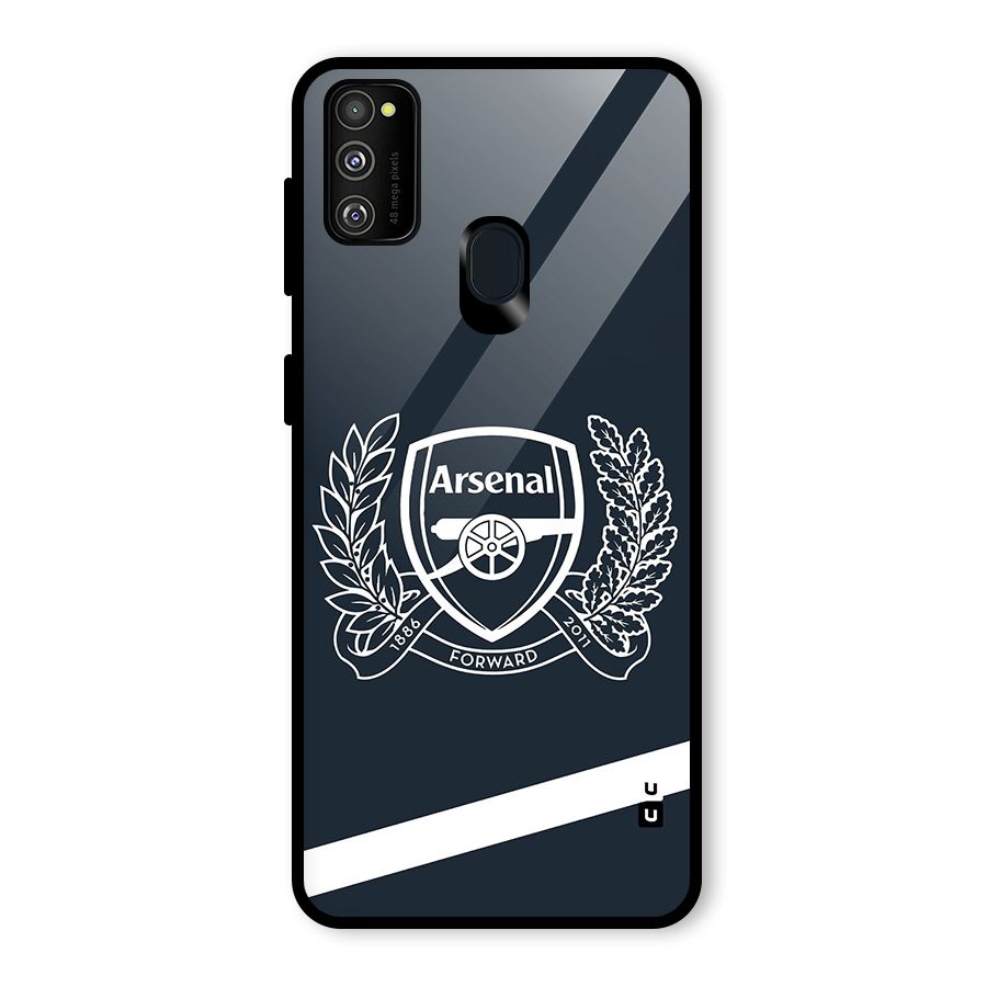 Arsenal Forward Glass Back Case for Galaxy M30s