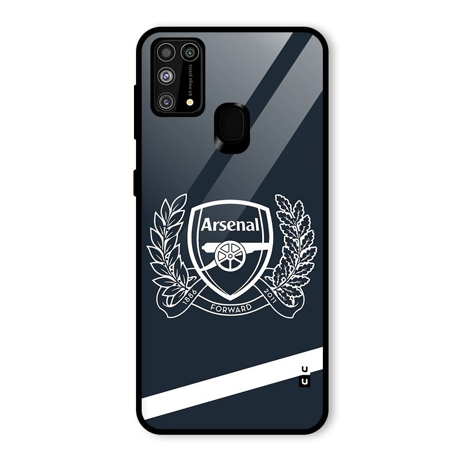 Arsenal Forward Glass Back Case for Galaxy M31