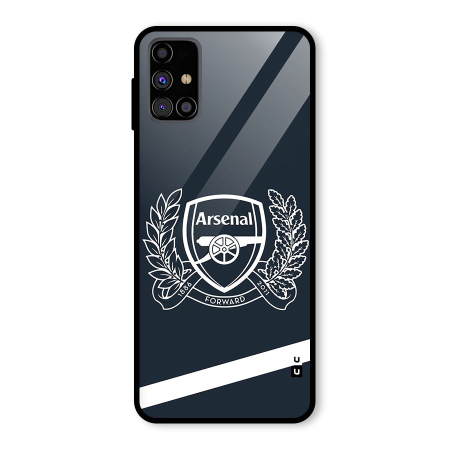 Arsenal Forward Glass Back Case for Galaxy M31s