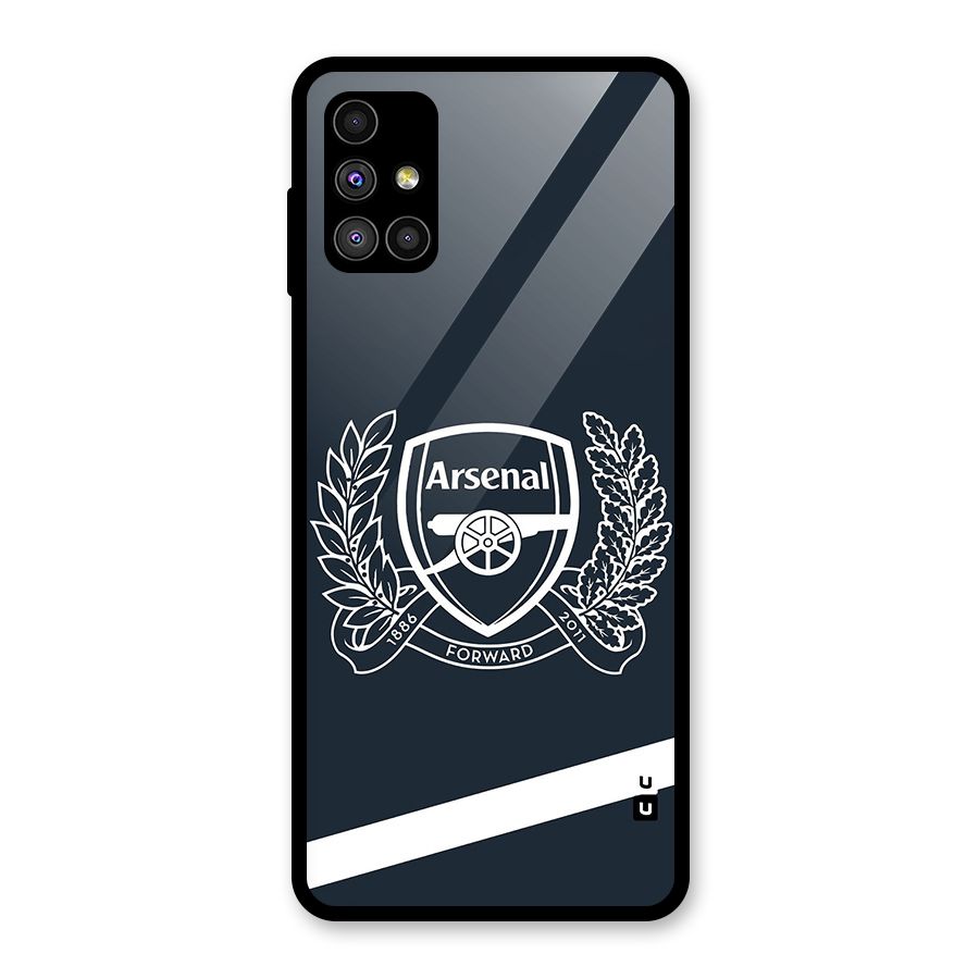 Arsenal Forward Glass Back Case for Galaxy M51