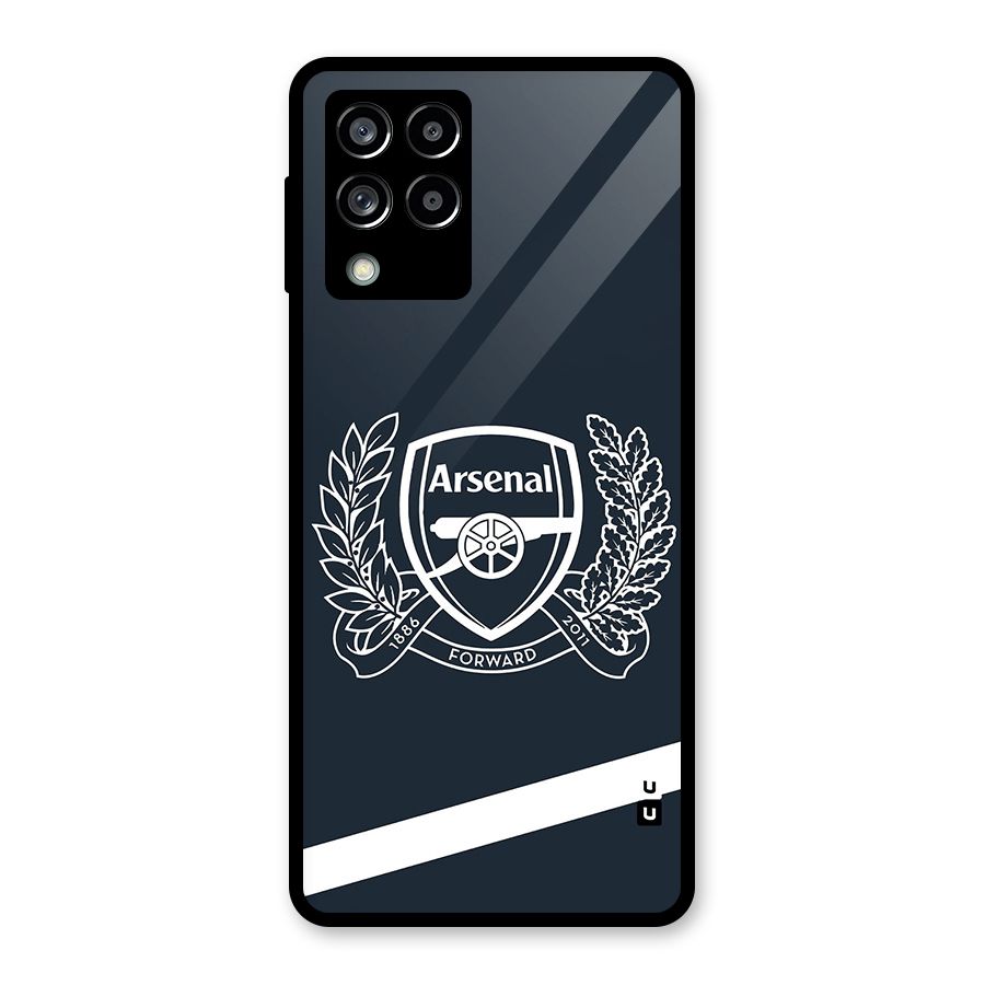 Arsenal Forward Glass Back Case for Galaxy M53 5G