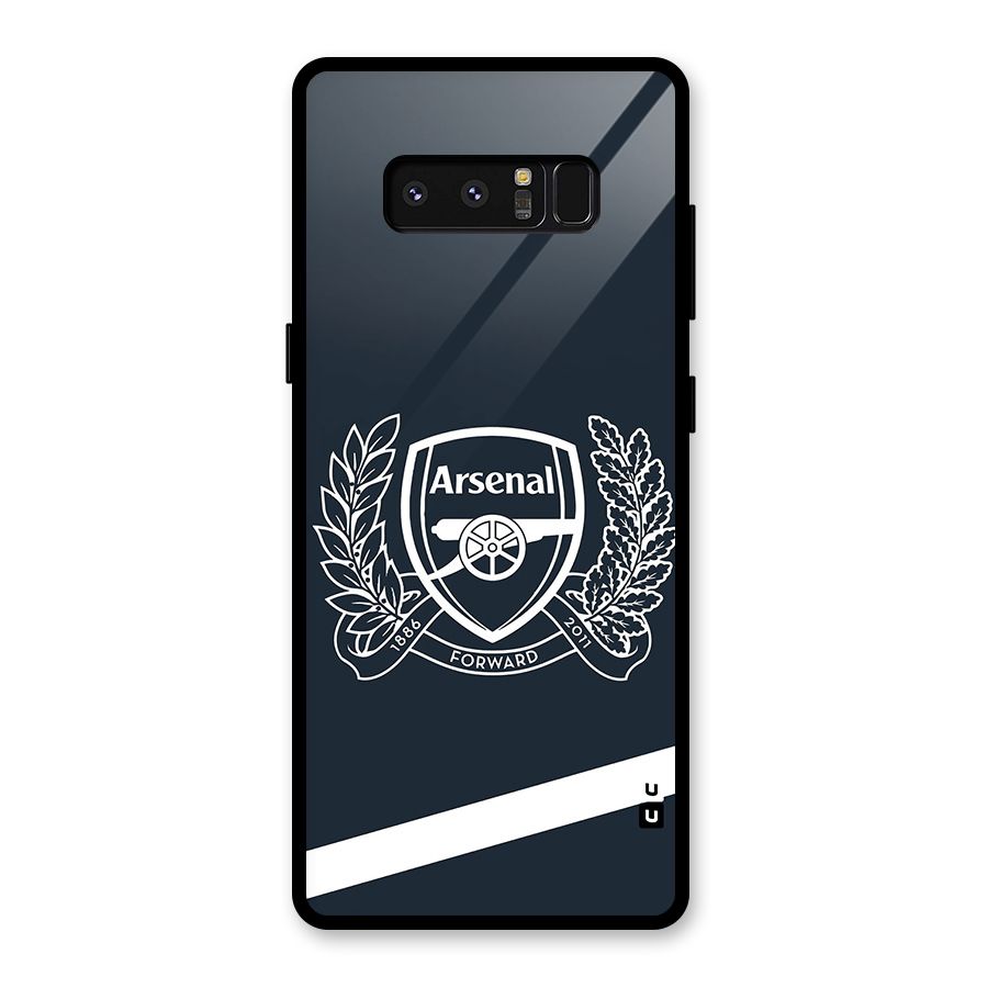 Arsenal Forward Glass Back Case for Galaxy Note 8